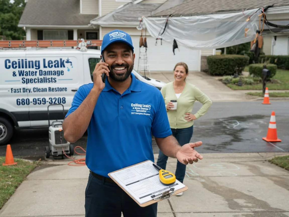 Ceiling Leak Cleanup Oakesdale, WA FAQs